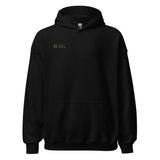 BAG Hoodie Black detail close-up - Boys Are Gross