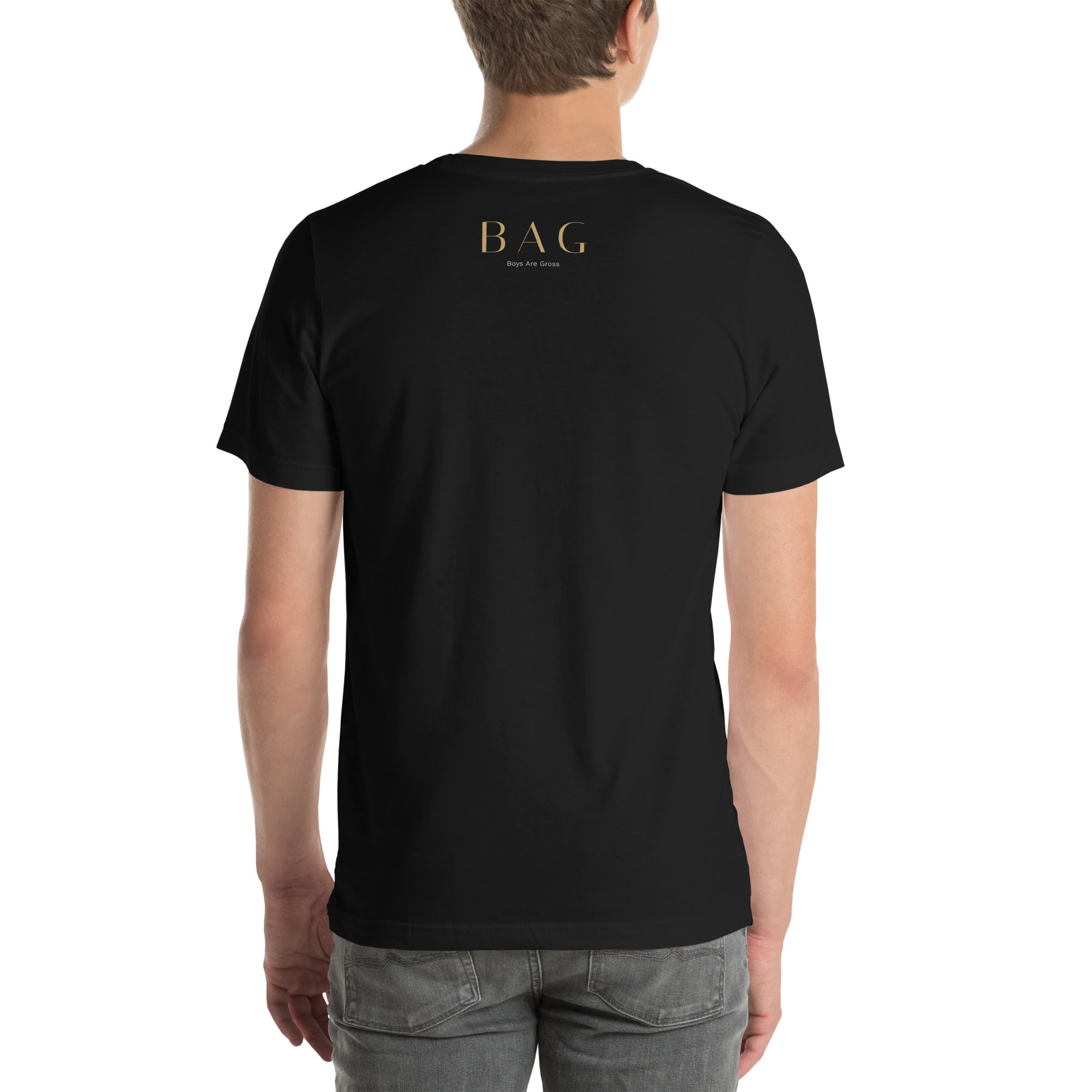 She Said It Tee Black back stamp - Boys Are Gross